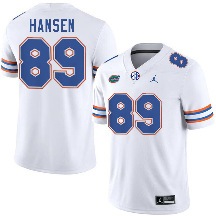 Hayden Hansen Florida Jersey,Florida Gators #89 Hayden Hansen Jersey Youth Uniforms-White Hayden Hansen Florida Jersey,Florida Gators #89 Hayden Hansen Jersey Youth Uniforms-White